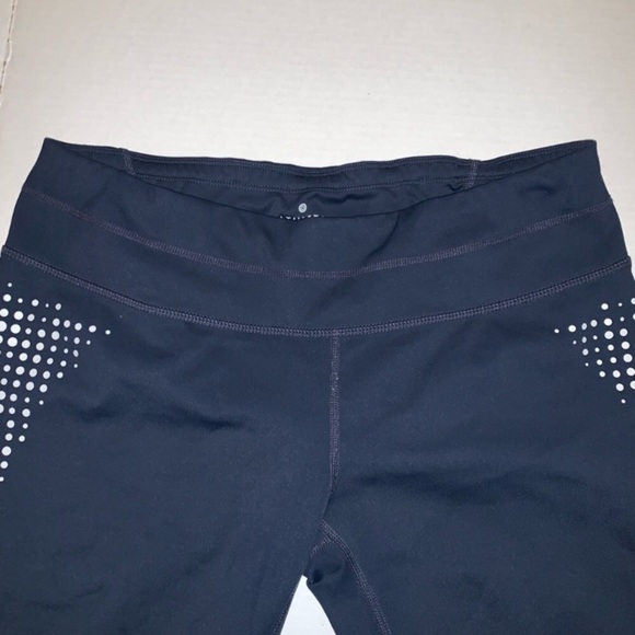 Athleta Leggings Gel Dot Sonar Athletic Capris Navy Blue eh. - Picture 5 of 15